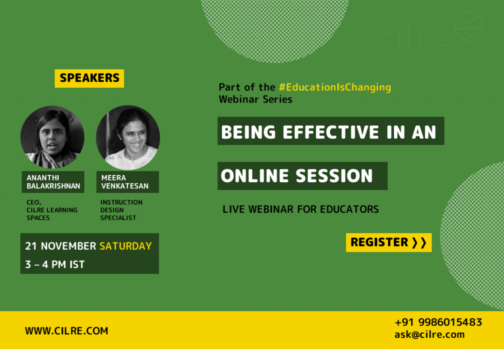 Being Effective in an online session.